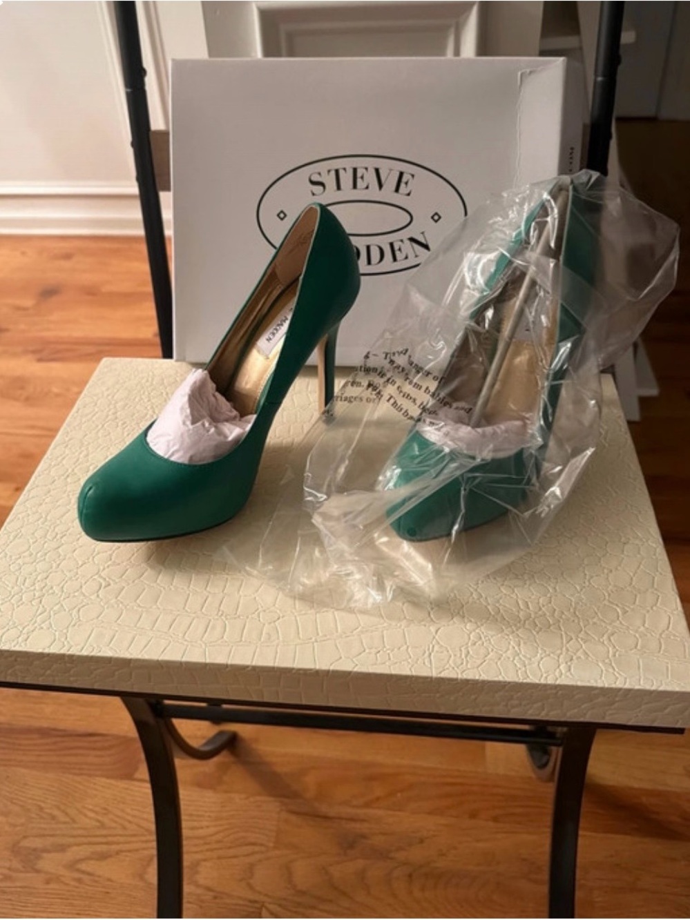 Steve Madden Teal High Stiletto Pumps